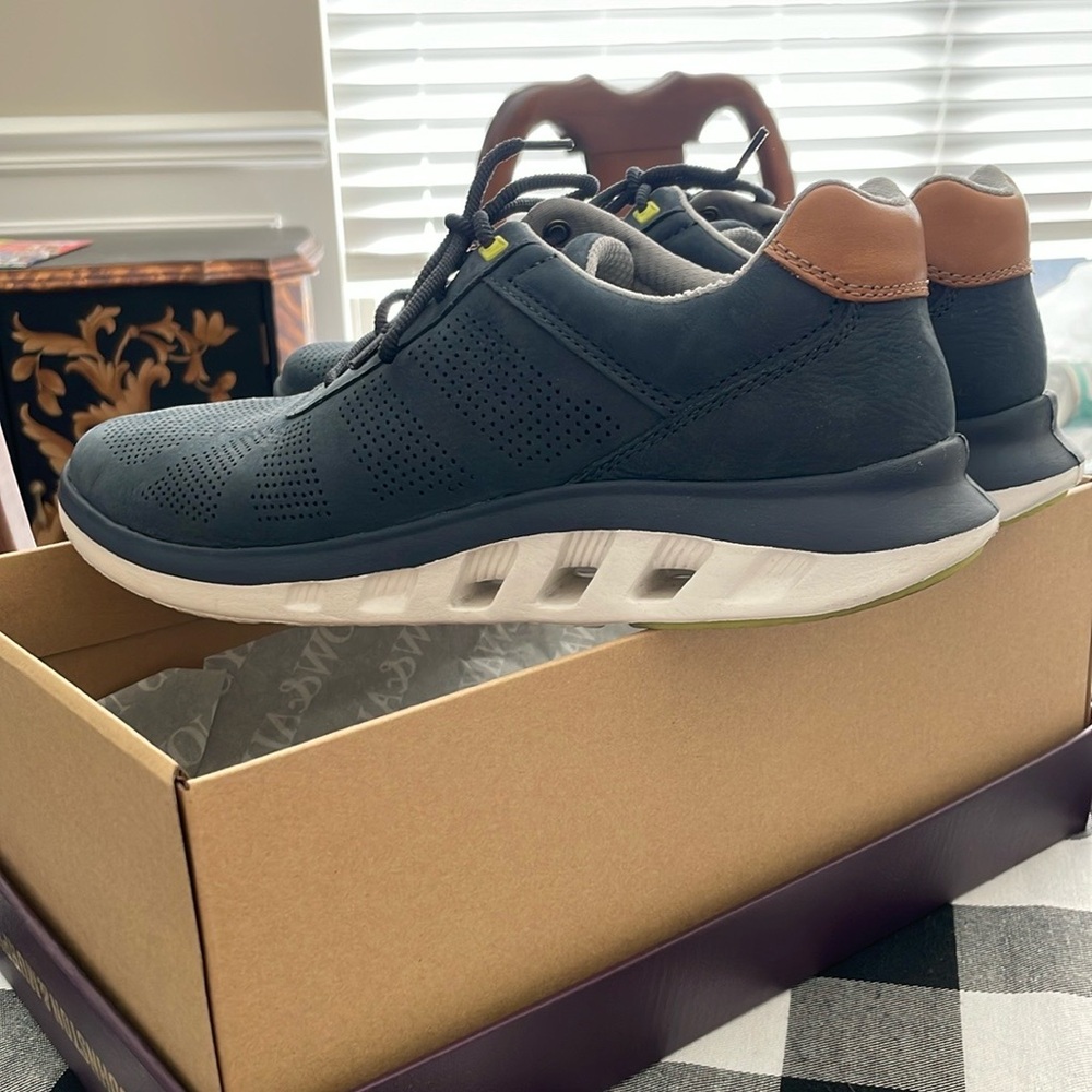Johnston & Murphy Blue and Brown Sneakers